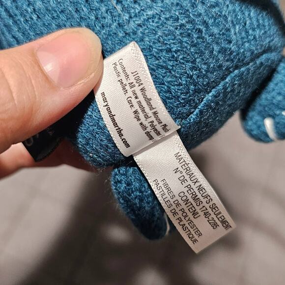 Mary Martha Kids NEW TAG Woodland Friends Mouse Plush Green Blue Dayspring cards - Picture 6 of 6